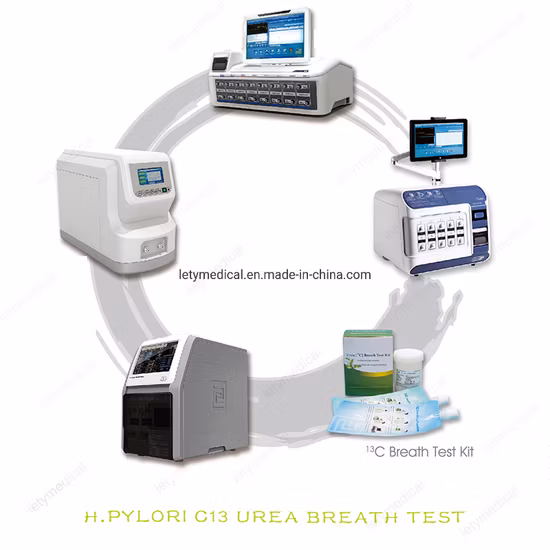 13c Urea Breath Test Kit for Diagnosis of H. Pylori